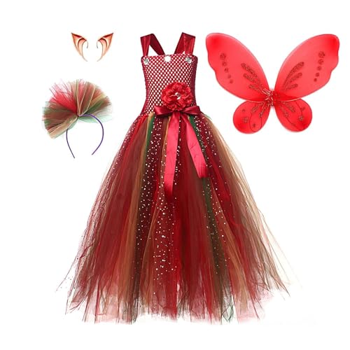 Generisch Feenkostüm für Mädchen,Kinderfeenkostüm - Feen Outfit Cosplay Prinzessin Kleid,Partykleid Feenflügel-Kostüm, Halloween-Kostüm für Mädchen im Alter von 2–10 Jahren Generisch Feenkostüm für Mädchen,Kinderfeenkostüm - Feen Outfit Cosplay Prinzessin Kleid,Partykleid Feenflügel-Kostüm, Halloween-Kostüm für Mädchen im Alter von 2–10 Jahren von Generisch