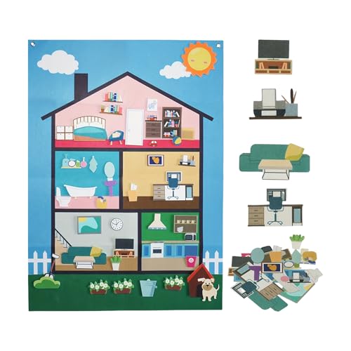 Generisch Felt Story Board, Children's Story Wall, Sensory Learning Interactive Decorative Reusable Game for Classroom, Preschool, Kindergarten, Playroom, Nursery, Storytime, Kids Ages 3 Generisch Felt Story Board, Children's Story Wall, Sensory Learning Interactive Decorative Reusable Game for Classroom, Preschool, Kindergarten, Playroom, Nursery, Storytime, Kids Ages 3 von Generisch