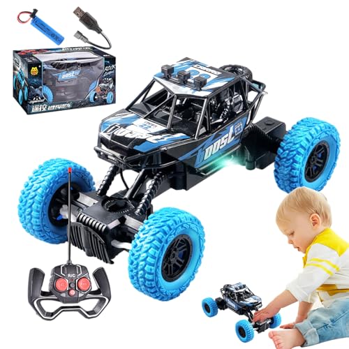 Generisch Fernbedienungsauto - RC Race Car Toy | Off Road Electric RC Truck für Kinder | Fernbedienungsautos ideal für Rennen im Freien, Spaß und raues Gelände-Offroad-Spiele-Abenteuer von Generisch