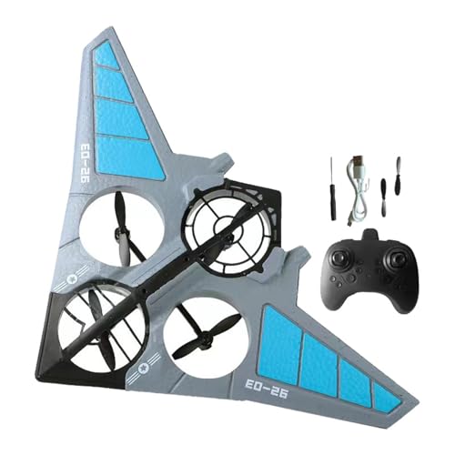 Generisch Ferngesteuertes Flugzeug, RC-Flugzeug für und Anfänger, Starrflügel-Segelflugzeug mit einfachem Flug, Flugzeugspielzeug für Fliegen im Freien (Blue, A) von Generisch