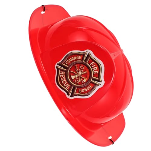 Generisch Feuerwehrmann-hüte Für Kinder, Weicher Feuerwehrmann-hut Aus Kunststoff Für Kleinkinder, Feuerwehrmann-helm Für Rollenspiele, Kostümpartys, Halloween-partys, Kostümzubehör von Generisch