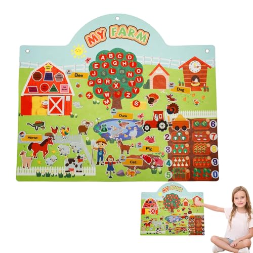 Generisch -Filztafel, Filz-Geschichtentafeln für Kleinkinder,Filz-Storyboard-Spielzeug mit Bauernhoftieren|Interaktives -Lernbrett, Filzwandaktivitäten, Lern- und Bildungsspielzeug für und Generisch -Filztafel, Filz-Geschichtentafeln für Kleinkinder,Filz-Storyboard-Spielzeug mit Bauernhoftieren|Interaktives -Lernbrett, Filzwandaktivitäten, Lern- und Bildungsspielzeug für und von Generisch
