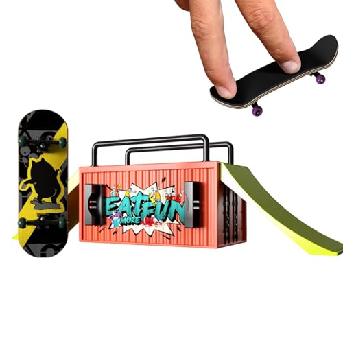Generisch Finger Boards Toy for Kids, Compact Hand Skateboard for Adults, Funny Finger Skateboard Kits with Deck and Wheels, Portable Skateboarding for Tricks and Stunts Generisch Finger Boards Toy for Kids, Compact Hand Skateboard for Adults, Funny Finger Skateboard Kits with Deck and Wheels, Portable Skateboarding for Tricks and Stunts von Generisch
