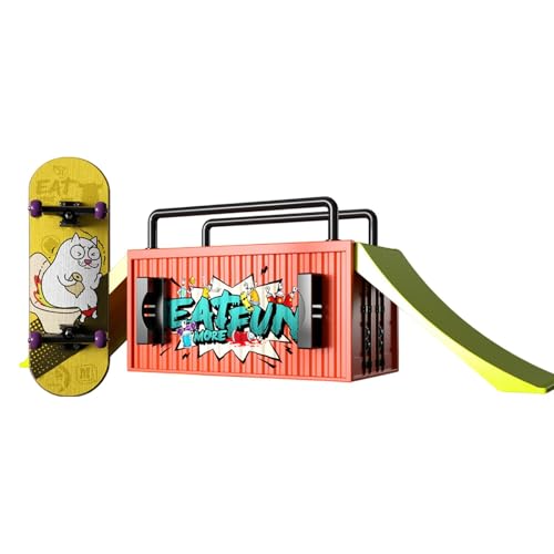Generisch Finger Boards Toy for Kids, Compact Hand Skateboard for Adults, Funny Finger Skateboard Kits with Deck and Wheels, Portable Skateboarding for Tricks and Stunts Generisch Finger Boards Toy for Kids, Compact Hand Skateboard for Adults, Funny Finger Skateboard Kits with Deck and Wheels, Portable Skateboarding for Tricks and Stunts von Generisch