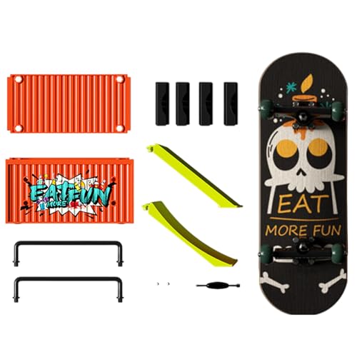 Generisch Finger Boards Toy for Kids, Compact Hand Skateboard for Adults, Funny Finger Skateboard Kits with Deck and Wheels, Portable Skateboarding for Tricks and Stunts Generisch Finger Boards Toy for Kids, Compact Hand Skateboard for Adults, Funny Finger Skateboard Kits with Deck and Wheels, Portable Skateboarding for Tricks and Stunts von Generisch