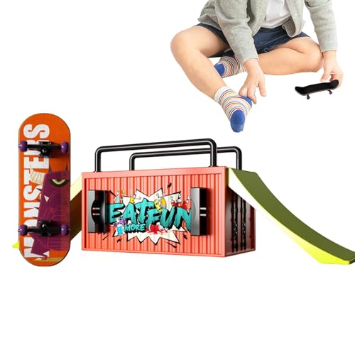 Generisch Finger Boards Toy for Kids, Compact Hand Skateboard for Adults, Funny Finger Skateboard Kits with Deck and Wheels, Portable Skateboarding for Tricks and Stunts von Generisch