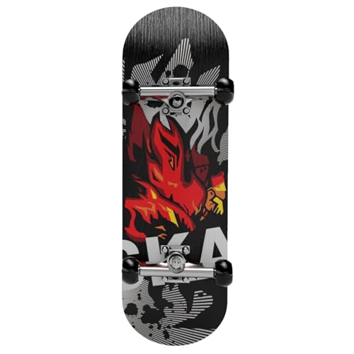 Generisch Finger Skateboard, Upgrade Kugellager, Coole Muster Für Kinder, Verbessert Fingerkoordination Und Fokus, Stressabbau Spielzeug, Perfekte Dekoration Für Zimmer von Generisch