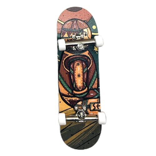 Generisch Finger Skateboard 3,85×1,1 Zoll | Mini Fingerboard Skateboard Aus Ahornholz Perfekt Für Kinder Und Erwachsene Zum Trainieren Der Handgeschicklichkeit Und Zum Stressabbau von Generisch