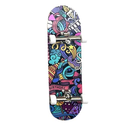Generisch Finger Skateboard 3,85×1,1 Zoll | Mini Fingerboard Skateboard Aus Ahornholz Perfekt Für Kinder Und Erwachsene Zum Trainieren Der Handgeschicklichkeit Und Zum Stressabbau von Generisch