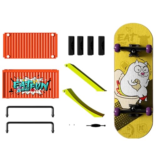 Generisch Finger Skateboards, Finger Boards, Compact Toy with Smooth Bearings and Textured Grip, Portable Hand Skateboard, Ideal for Tricks, Fingers Training, and Skill Development Generisch Finger Skateboards, Finger Boards, Compact Toy with Smooth Bearings and Textured Grip, Portable Hand Skateboard, Ideal for Tricks, Fingers Training, and Skill Development von Generisch
