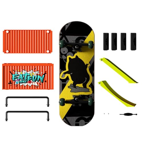 Generisch Finger Skateboards, Finger Boards, Compact Toy with Smooth Bearings and Textured Grip, Portable Hand Skateboard, Ideal for Tricks, Fingers Training, and Skill Development Generisch Finger Skateboards, Finger Boards, Compact Toy with Smooth Bearings and Textured Grip, Portable Hand Skateboard, Ideal for Tricks, Fingers Training, and Skill Development von Generisch