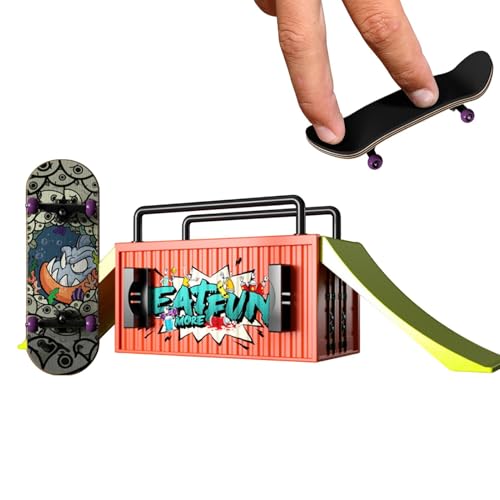 Generisch Finger Skateboards, Finger Boards, Compact Toy with Smooth Bearings and Textured Grip, Portable Hand Skateboard, Ideal for Tricks, Fingers Training, and Skill Development Generisch Finger Skateboards, Finger Boards, Compact Toy with Smooth Bearings and Textured Grip, Portable Hand Skateboard, Ideal for Tricks, Fingers Training, and Skill Development von Generisch