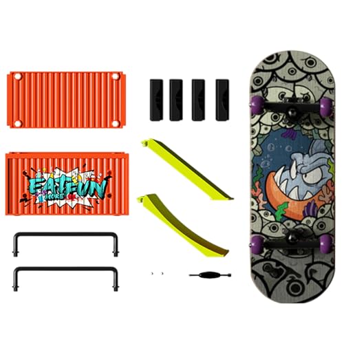 Generisch Finger Skateboards Kids, Skateboard Toy Kits, Finger Skateboard Kits, Compact Fingers Boards, Finger Skateboard Kits with Compact Boards for Kids and Adults Promoting Coordination von Generisch