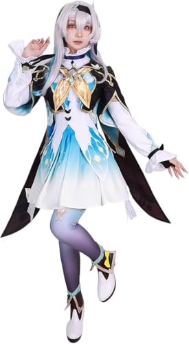 Generisch Firefly Frauen Halloween Karneval Partykleid für Honkai Star Rail Cosplay Kostüm Comic Anime Spiel Rollenspiel Outfit (Cosplay Perücke) von Generisch