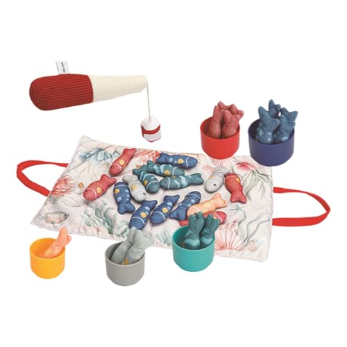 Generisch Fische Angeln Spiel Aus Stoff, Spielzeug Angelspiel Stoff-Fischset Mit Magnetangel Motorik & Eltern-Kind-Interaktion Für Zuhause, Reisen & Kindergarten – Mit Faltbarem Spielteppich Generisch Fische Angeln Spiel Aus Stoff, Spielzeug Angelspiel Stoff-Fischset Mit Magnetangel Motorik & Eltern-Kind-Interaktion Für Zuhause, Reisen & Kindergarten – Mit Faltbarem Spielteppich von Generisch