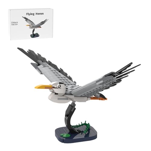 Generisch Fliegender Reiher Baustein-Set, Vogel-Modellbausatz mit Stabiler Struktur für Erwachsene & Jugendliche ab 16 Jahren, Sammlerstück Display Modell, kompatibel mit Vogelsteine - 234 Teile Generisch Fliegender Reiher Baustein-Set, Vogel-Modellbausatz mit Stabiler Struktur für Erwachsene & Jugendliche ab 16 Jahren, Sammlerstück Display Modell, kompatibel mit Vogelsteine - 234 Teile von Generisch