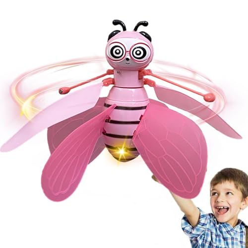 Generisch Flying Bee Toys - Intelligente Einführung Fliegende Puppen | Wiederaufladbares Lenkradspielzeug mit Infrarotsensor, farbenfrohen LED -Leuchten, Bildungsspielzeug für und Mädchen hängen von Generisch