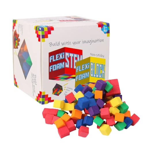 Generisch Foam Building Block Set - Frühe Lernkonstruktion Spielzeug | Schaumbauwürfel Stapelblöcke | Bildung Kleinkind Lernwürfel | Kinderspielzeug Für Sohn Tochter Kinderzimmer Spielzeit von Generisch