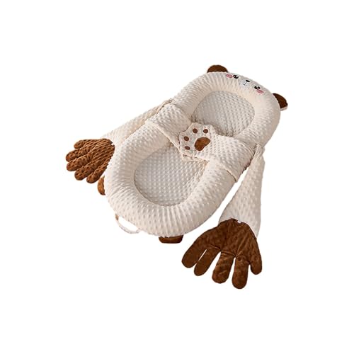 Generisch Folding Bed In Bed for Newborn Baby with Slope for Summer Anti-Pressure for Baby to Raise His Head and Prevent Choking When Going Out to Comfort Sleep mit beruhigender Unterlage (F) von Generisch