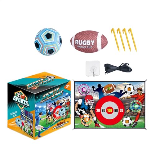 Generisch Football Toss Target Games, Fußball -Wurfspiel, 2 in 1 Kinderparty Toss Games, Starkes Haftspielzeug für Wohnzimmer, Garage, Spielplatz, Gymnasium im Alter von 3-8, Mädchen, Mädchen Generisch Football Toss Target Games, Fußball -Wurfspiel, 2 in 1 Kinderparty Toss Games, Starkes Haftspielzeug für Wohnzimmer, Garage, Spielplatz, Gymnasium im Alter von 3-8, Mädchen, Mädchen von Generisch