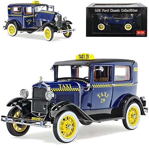 Generisch Ford Model A Limousine Tudor Blau Taxi 1928-1931 1/18 Sun Star Modell Auto von Generisch