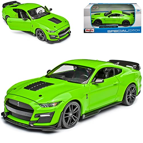 Generisch Ford Shelby Mustang GT500 VI Coupe Grün Modell Ab 2014 Version Ab 2020 1/24 Modell Auto von Generisch