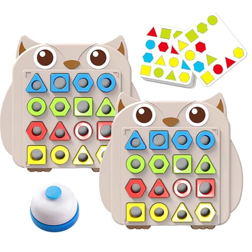 Generisch Formpassungsspiel, Mit Lustigem Zwei-Spieler-Design, 23,5x23x1,5cm, Passendes Brettspiel, Kinderspielzeug Für Kinder, Robuste Materialien Für Jungens Und Mädchen, Kinder Im Vorschulalter von Generisch