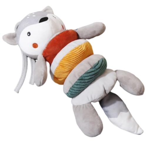 Generisch Fox Shape Stroller Toy, Cartoon Stroller Activity Toy, Colorful Kids Hand Bell Puppet, (Fun Design), Perfect for Crib Accessories, Home and Travel Use, 11.02x4.72 inches von Generisch