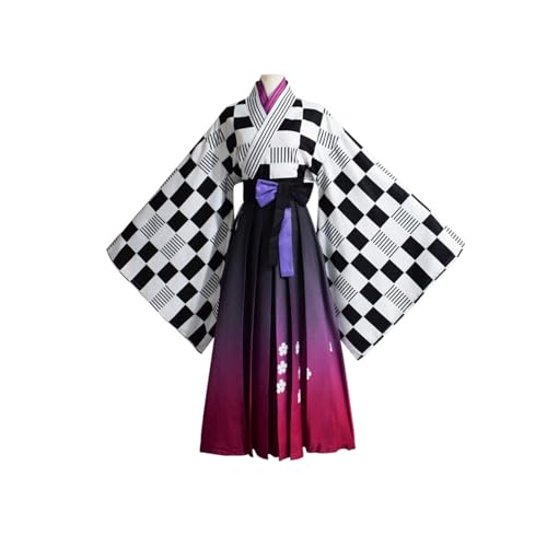 Generisch Frauen Tokoyami Towa Cosplay Kostüm Kimono Kleid Halloween Outfits,XXL-Set von Generisch