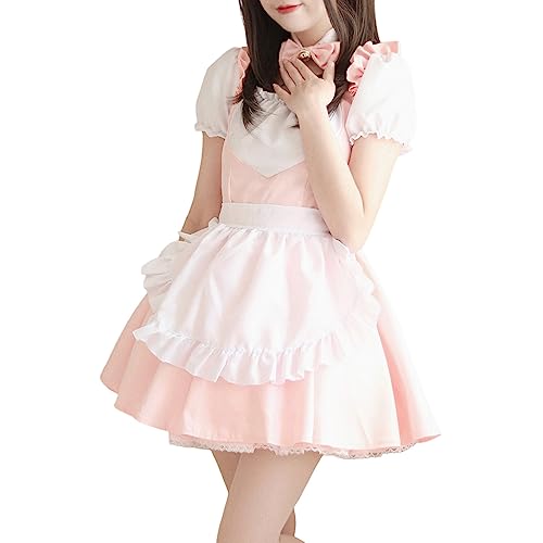 Generisch French Maid Dress Niedliche Maid Anime Cosplay Kleid für Halloween Maid Kostüm Outfit Set Schwarz Generisch French Maid Dress Niedliche Maid Anime Cosplay Kleid für Halloween Maid Kostüm Outfit Set Schwarz von Generisch