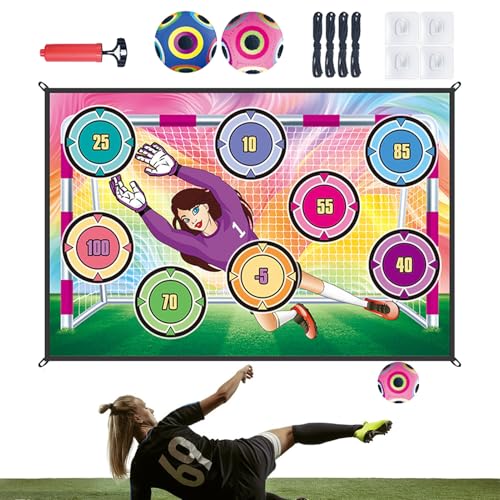 Generisch Fußball-Spielmatten-Set, Fußball-Spiel - Hinterhof-Fußball-Shooter-Spielzeug - Hinterhof-Fußballspielspielzeug Für Kinder Im Alter Von 3–8 Jahren, Kinder-Fußballspiel, Fußball-Smart-Spiel von Generisch