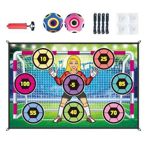 Generisch Fußball-Spielmatten-Set, Fußball-Spiel - Hinterhof-Fußball-Shooter-Spielzeug - Hinterhof-Fußballspielspielzeug Für Kinder Im Alter Von 3–8 Jahren, Kinder-Fußballspiel, Fußball-Smart-Spiel von Generisch