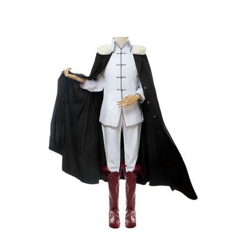 Generisch Fyodor Dostoevsky Cosplay Kostüm Anime Oberteil Hose Umhang Hut Schuhüberzüge Komplettset,Black-L Generisch Fyodor Dostoevsky Cosplay Kostüm Anime Oberteil Hose Umhang Hut Schuhüberzüge Komplettset,Black-L von Generisch