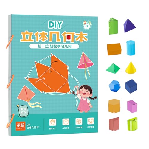 Generisch Geometry Learning, 3D Book, Pull String 11.69x8.27 Inches Educational Tool, Teaching Aid for Children Students, Classroom Use, Spatial Thinking, Stem Activities, Homeschool Generisch Geometry Learning, 3D Book, Pull String 11.69x8.27 Inches Educational Tool, Teaching Aid for Children Students, Classroom Use, Spatial Thinking, Stem Activities, Homeschool von Generisch