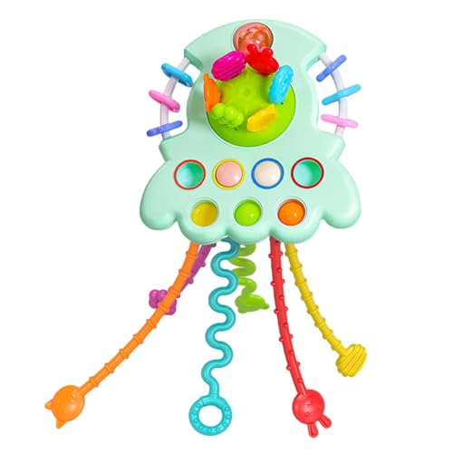 Generisch Geschicklichkeitsspielzeug mit Zugschnur für Neugeborene | Zugschnurspielzeug zur Fähigkeitsentwicklung,Tragbares, wiederverwendbares Lernspielzeug für motorische Fähigkeiten, Zahnungshilfe von Generisch