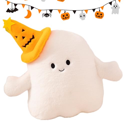 Generisch Ghost Plush Toy - Lustiges Halloween White Ghost Pillow | Weich Gefüllte Tierplushie | Nettes Dekoratives Spielzeug Für Kinder Und Erwachsene | Ideal Für Halloween -Wohnkultur-, Gibing- Und von Generisch