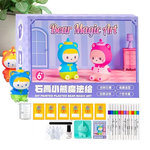 Generisch Gipsbärenmalerei, Bärenmalerei, Bärenputzmalerei Art Set, Projekt kreative Aktivitäten, Graffiti -Spielzeug mit Farbe, Kunstbedarf für Mädchen Generisch Gipsbärenmalerei, Bärenmalerei, Bärenputzmalerei Art Set, Projekt kreative Aktivitäten, Graffiti -Spielzeug mit Farbe, Kunstbedarf für Mädchen von Generisch