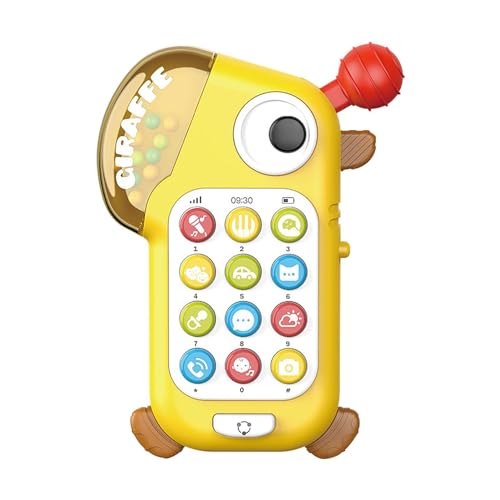 Generisch Giraffen-Telefonspielzeug, Kindertelefon, Cartoon-Giraffe-Telefon für Kinder, Lerntelefon für Kinder, Erleuchtungsgeschichtenmaschine, simuliertes mobiles Spielzeug für die frühe Bildung von Generisch