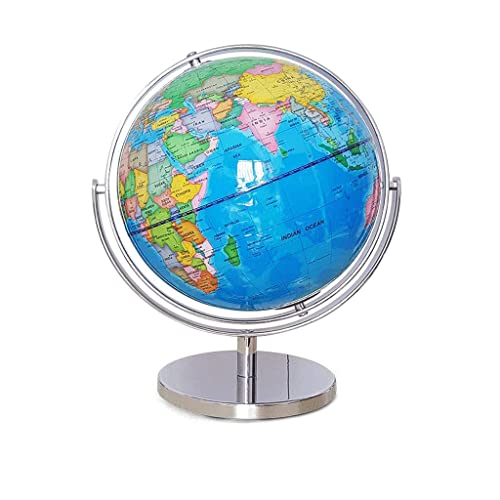 Generisch Globus, 720°-Drehung, großer Globus mit Metallständer – leicht lesbares Desktop-Geographie-Dekor for Zuhause, Büro und Schule(B,35 * 25CM) von Generisch