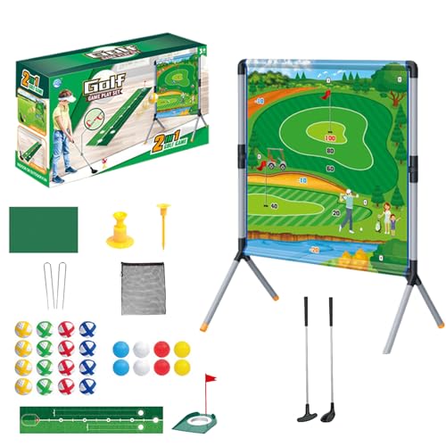Generisch Golf Rasenspiel,Golf Abschlagmatte Mit Wurfspiel Für Groß Und Klein | Sportspielset Trainingsspielzeug Für Erwachsene Und Kinder Gartenvergnügen Draußen Generisch Golf Rasenspiel,Golf Abschlagmatte Mit Wurfspiel Für Groß Und Klein | Sportspielset Trainingsspielzeug Für Erwachsene Und Kinder Gartenvergnügen Draußen von Generisch