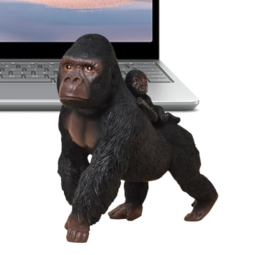 Generisch Gorilla-Desktop-Ornamente, Wildlife-Harzfigur | 6,5 Zoll Harzfigur Statuen Gorilla Desktop Ornamente,Realistische Lernspielzeug-Wildtierskulptur für und Mädchen Generisch Gorilla-Desktop-Ornamente, Wildlife-Harzfigur | 6,5 Zoll Harzfigur Statuen Gorilla Desktop Ornamente,Realistische Lernspielzeug-Wildtierskulptur für und Mädchen von Generisch
