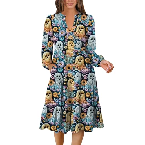 Generisch Gothic Prinzessin Halloween Kostüm Damen Curvy Kleid Steampunk Alternative Clothes Cosplay Fledermaus Kostüm Damen Böse Pirate Blut Kürbis Braut Dress Vampire Horror Blutig Kleid Vampir M von Generisch