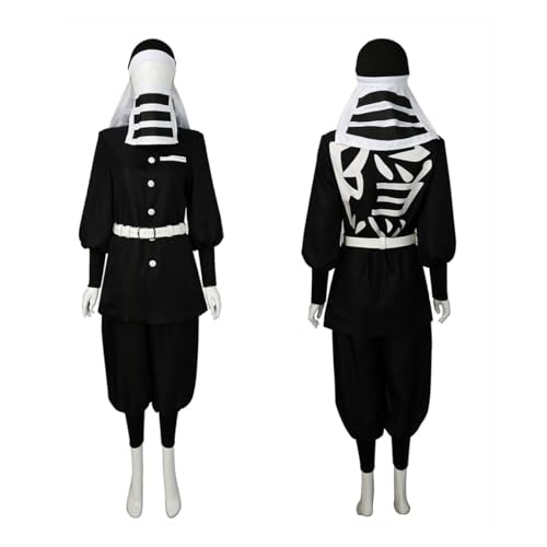 Generisch Gotou Cosplay Kostüm Anime Kimono Anzug Halloween Uniform Komplettes Set,Black-XXL von Generisch