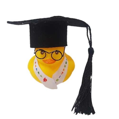 Generisch Grad-Party-,Abschluss- | Badeente für Abschlussfeier|Entzückende, einzigartige Absolventen-Party- mit Mini-Abschlusshut und Brille für die Schlafzimmerdekoration Generisch Grad-Party-,Abschluss- | Badeente für Abschlussfeier|Entzückende, einzigartige Absolventen-Party- mit Mini-Abschlusshut und Brille für die Schlafzimmerdekoration von Generisch