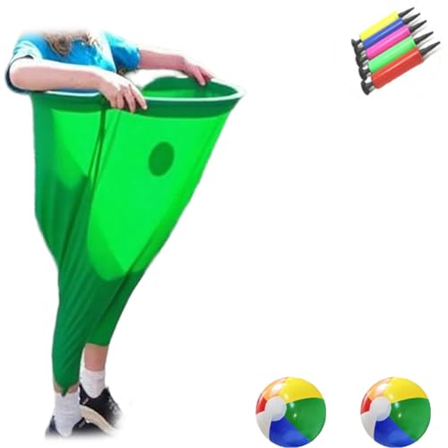 Generisch Granny Pants Hof-Spiel, 2025 Granny Pants Yard Game Set, Team Staffel Familientreffen Party Feldparty Spielset (Grün A) von Generisch