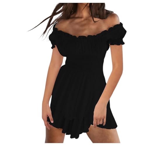 Generisch Grau Piratenkostüm Damen Sommerkleid, Swing Kleid Off Shoulder Slash Neck Skaterkleid Einfarbiges A-Linien-Kleid Trägerloses, Knielanges Strandkleid Party Karneval kostüm Piratin S M L XL Generisch Grau Piratenkostüm Damen Sommerkleid, Swing Kleid Off Shoulder Slash Neck Skaterkleid Einfarbiges A-Linien-Kleid Trägerloses, Knielanges Strandkleid Party Karneval kostüm Piratin S M L XL von Generisch