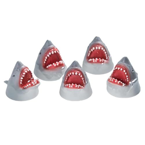 Generisch Hai-Fingerpuppen,Fingerpuppen für Kinder | 5 Stück Geschichtenerzählende Tierpuppen Haispielzeug,Interaktive Spielpuppen mit dehnbarem Spaß für Theateraufführungen und Bühnenaufführungen von Generisch