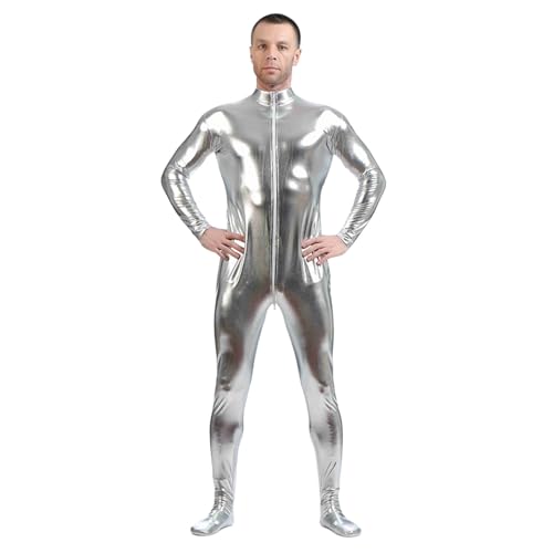 Generisch Halloween Alien Overall Kostüm Alien Karneval Zentai Bodysuit Ganzkörperanzug Jumpsuit Ganzkörper Costume von Generisch