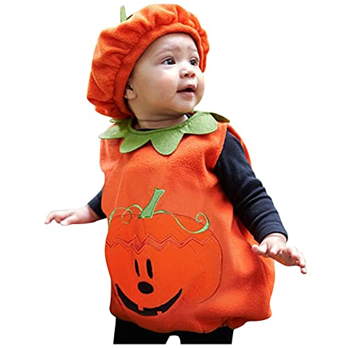 Generisch Halloween Baby Mädchen Jungen kostüm Neugeborenes Kleinkind Baby Säugling Kleidung Kürbis Fledermaus Kostüm Einteiler Jumpsuits Set von Generisch