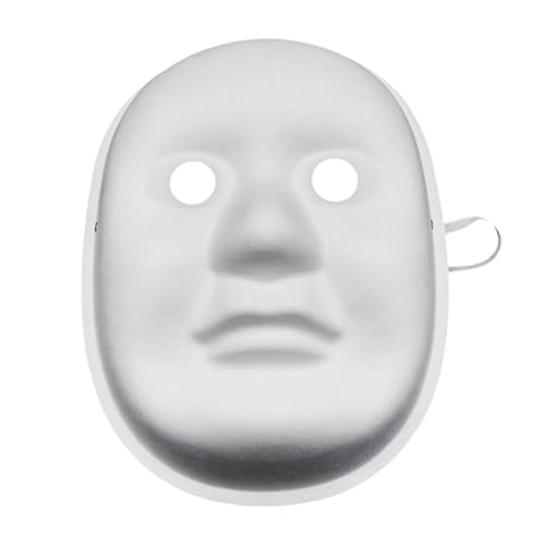 Generisch Halloween DIY Weiße Papier Maske, Maskerade-Masken, Zellstoff Blank zum Bemalen, Überstreichbare Papiermasken, für Karneval, Cosplay, Halloween Party, Mottopartys (Roségold) von Generisch